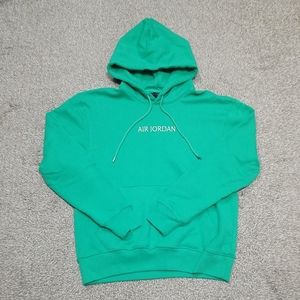 Nike Air Jordan Stitch Heavyweight Green Hoodie Pullover Size 2XL Men DO6094-372